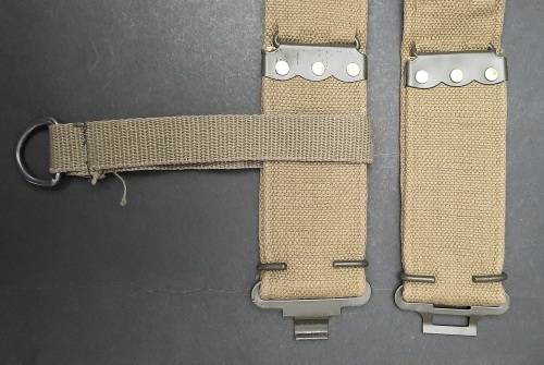 Rhodesian Bush War: Patt.69 Unissued Green Webbing Belt w/ Add. Strap #1 **