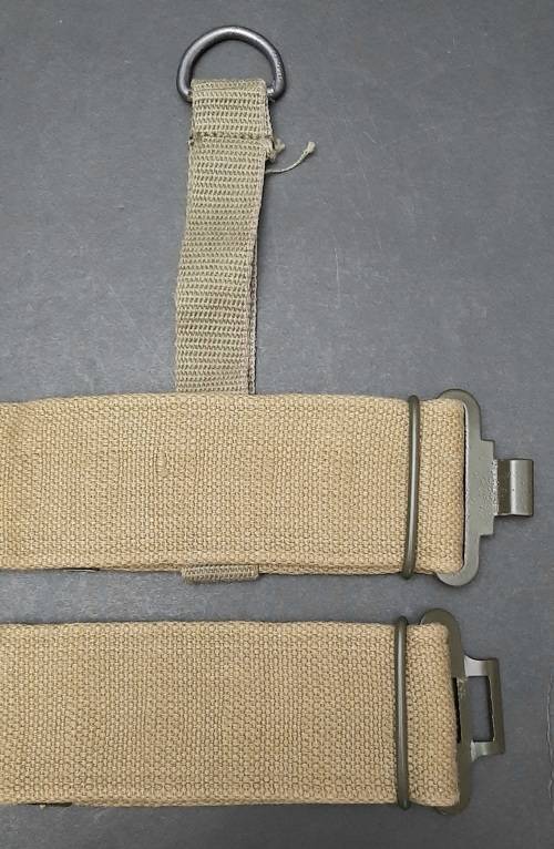 Rhodesian Bush War: Patt.69 Unissued Green Webbing Belt w/ Add. Strap #1 **