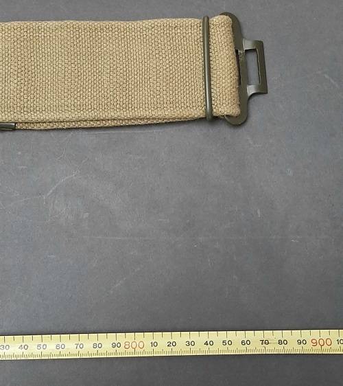 Rhodesian Bush War: Patt.69 Unissued Green Webbing Belt w/ Add. Strap #1 **