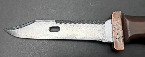 ** Border War: 1980s AK47 Bayonet SADF Troopie Conversion Knife w/ Sheath (27cm).**