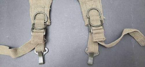 **Rhodesian Bush War: Patt.69 Unissued Green Webbing Yoke/ Suspender**