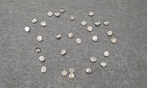 STUNNING: 0.52 ct Round-cut `Salt & Pepper`  Natural Melee Diamonds(Certified).**