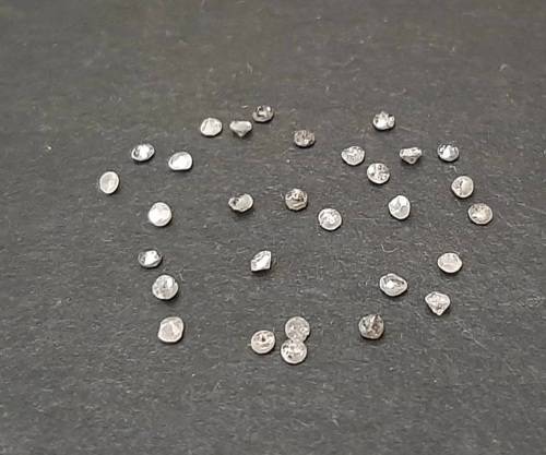 STUNNING: 0.52 ct Round-cut `Salt & Pepper`  Natural Melee Diamonds(Certified).**