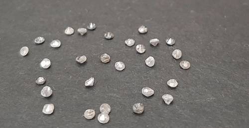 STUNNING: 0.52 ct Round-cut `Salt & Pepper`  Natural Melee Diamonds(Certified).**