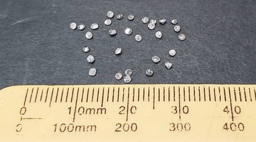 STUNNING: 0.52 ct Round-cut `Salt & Pepper`  Natural Melee Diamonds(Certified).**