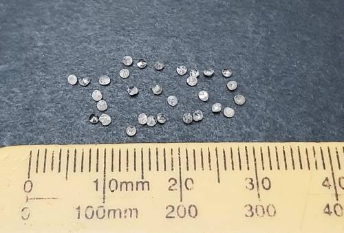 STUNNING: 0.52 ct Round-cut `Salt & Pepper`  Natural Melee Diamonds(Certified).**