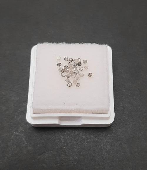 STUNNING: 0.52 ct Round-cut `Salt & Pepper`  Natural Melee Diamonds(Certified).**