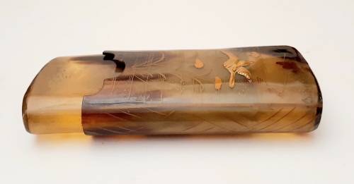 **STUNNING: Early 20th Century Chinese/ Oriental Painted Gilt Cheroot/Cigarette Case  **