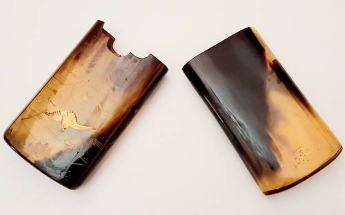 **STUNNING: Early 20th Century Chinese/ Oriental Painted Gilt Cheroot/Cigarette Case  **