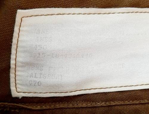 **RARE: 1970 Dated - Rhodesian Contract SADF Nutria Trousers (James Finlay Pvt. Ltd , Salisbury).**
