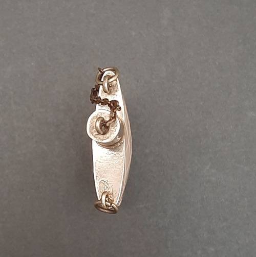Early 20th Century Chinese Mother of Pearl & Silver Snuff Bottle