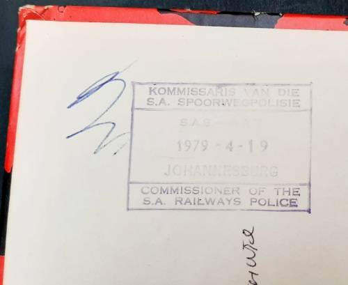 **RARE: South African Railway Police - Regional Task Force Reference Terrorism Guide. **