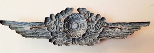 WW2 German 1943 Luftwaffe NCO's Kriegsmetall Cap Cockade (All Pins)
