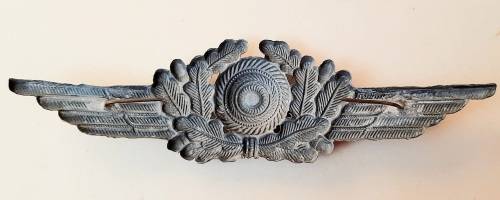WW2 German 1943 Luftwaffe NCO's Kriegsmetall Cap Cockade (All Pins)