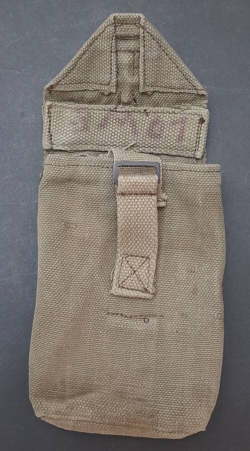 **Rhodesian Bush War: Patt.69 Rhodesian Army FN FAL Ammo Pouch (Inscribed).**