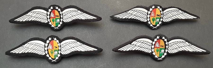 **Border War : 1980s SAAF Tupperware Pilot`s Wings Embossed w/ Pins(UNUSED).**
