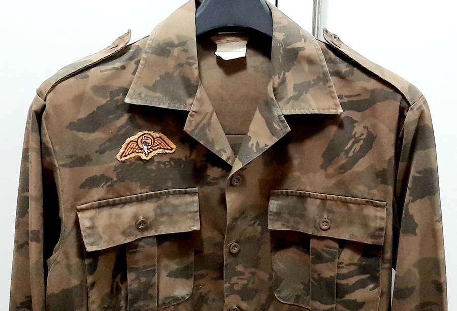 **Border War : 1980s S.A. Railway Police National Task Force Camouflage L/S Shirt w/ Para Wings **