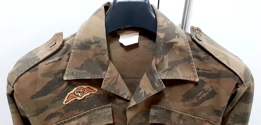 **Border War : 1980s S.A. Railway Police National Task Force Camouflage L/S Shirt w/ Para Wings **