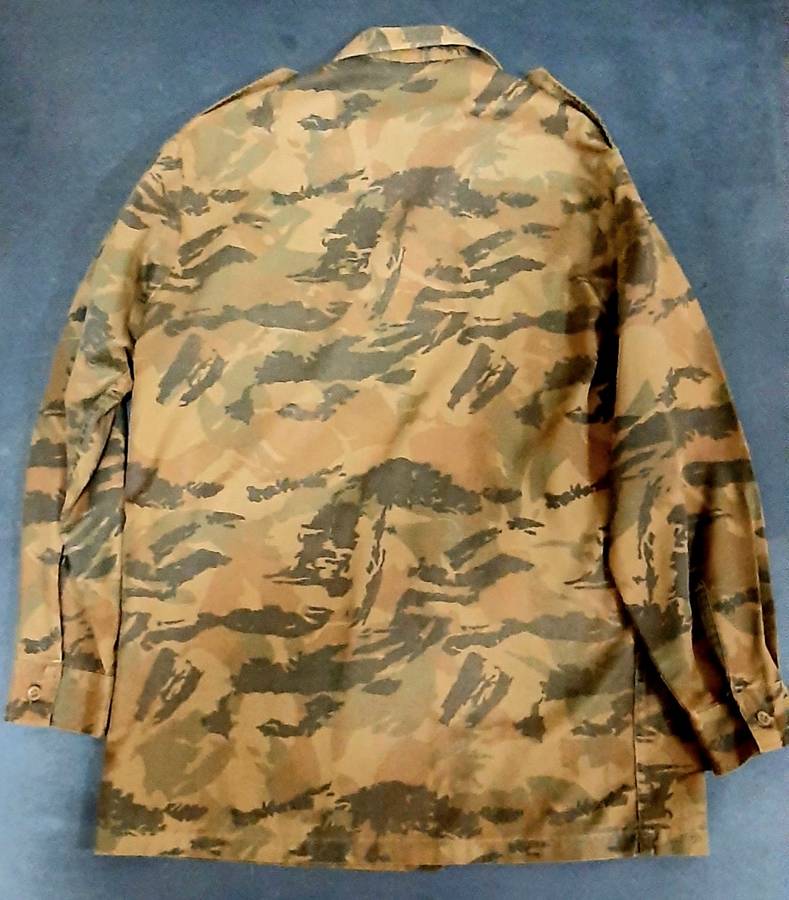 **Border War : 1980s S.A. Railway Police National Task Force Camouflage L/S Shirt w/ Para Wings **