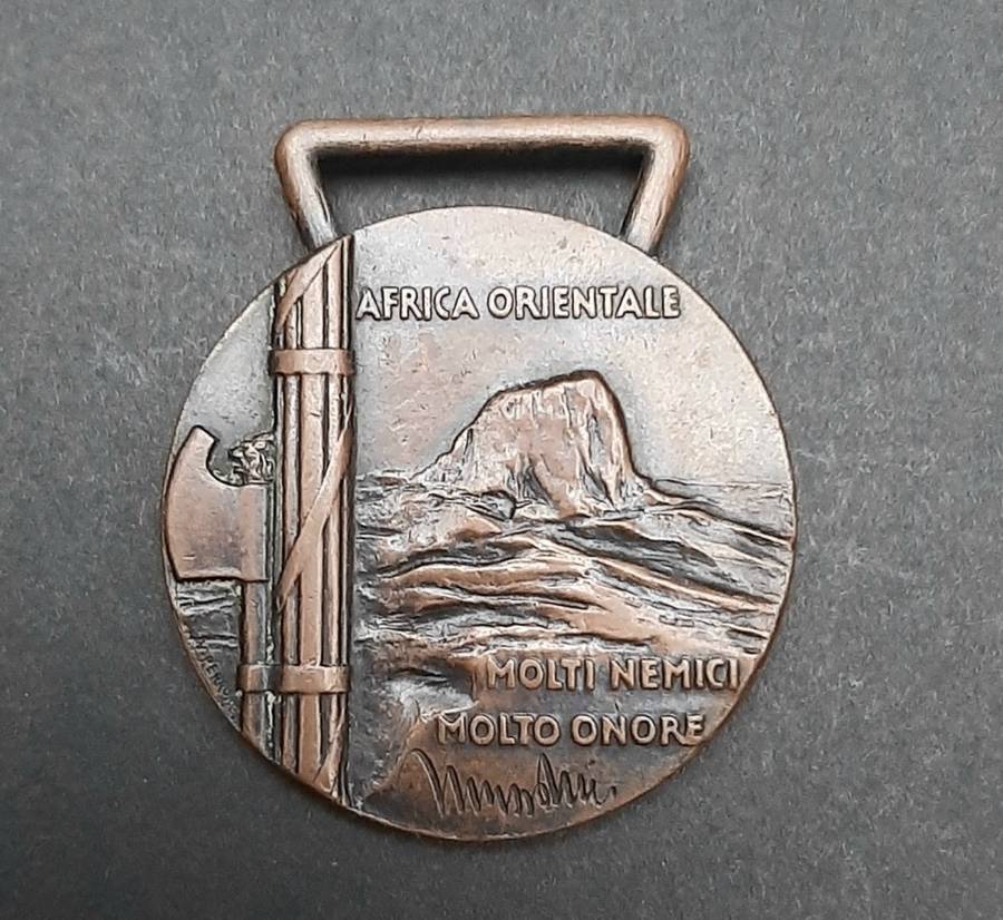 **WW2 Italian 1936 Ethiopian Campaign Medal (No Ribbon).**