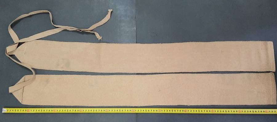 **WW2 : Rhodesian Army Wool Blend Boot Puttees x2 (Complete).**