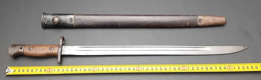 **WW1 : UDF/ SAP 1917 Wilkinson Patt.1907 Bayonet w/ Scabbard. **