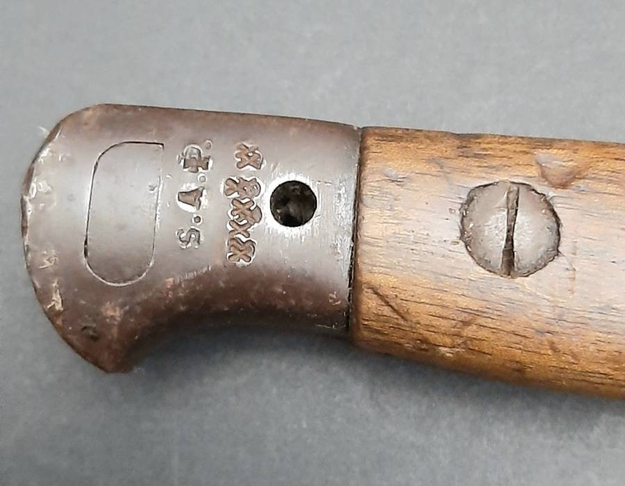**WW1 : UDF/ SAP 1917 Wilkinson Patt.1907 Bayonet w/ Scabbard. **