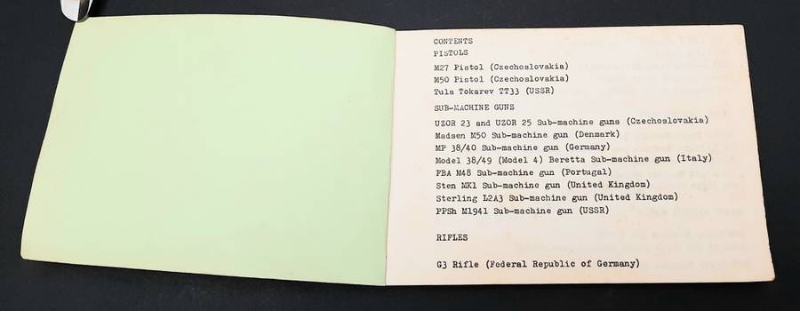 **Border War : 1980s SADF Operation Hooper/ Modular MPLA Weapons ID Booklet (USED).**