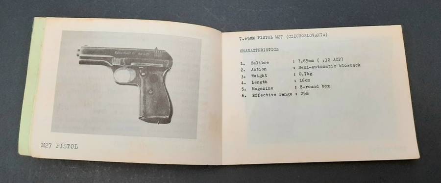 **Border War : 1980s SADF Operation Hooper/ Modular MPLA Weapons ID Booklet (USED).**