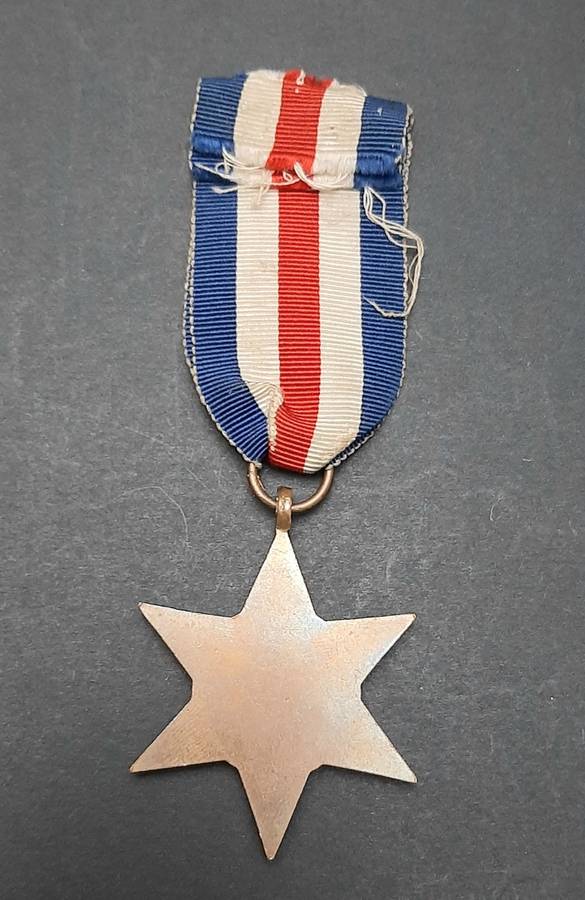 **RARE: WW2 France & Germany Campaign Star Medal w/ Ribbon #2 (British Issue).**