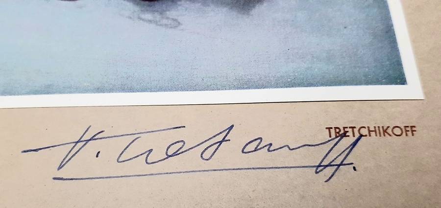 **RARE: Hand-Signed Vladimir Tretchikoff `The Weeping Rose`  Lithographic Print (36cm x27cm).**
