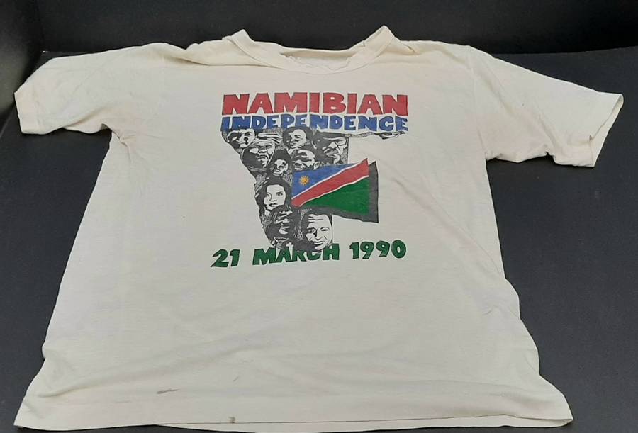 **Border War: 1990 Namibia Independence Graphic T-Shirt (Small/Medium).**