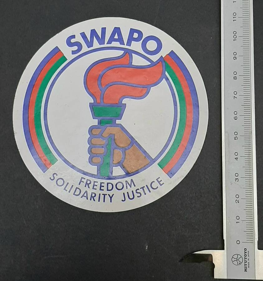 **BID PER ITEM: 1980s SWAPO Political Gloss Decals 11cm x 9cm (USED).**