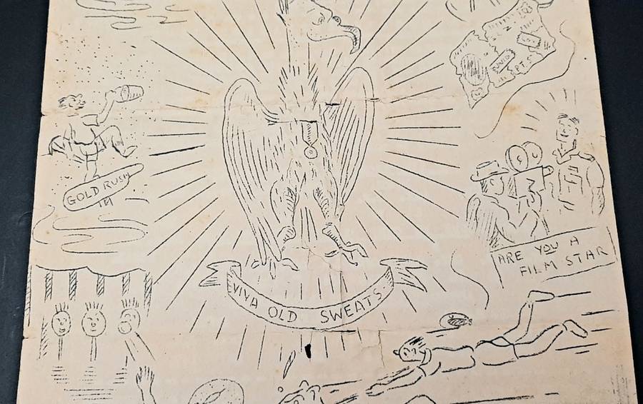 **RARE: WW2 South African `Huis Toe` Demob. Newsletter D/Sided (Sept. 1945).**