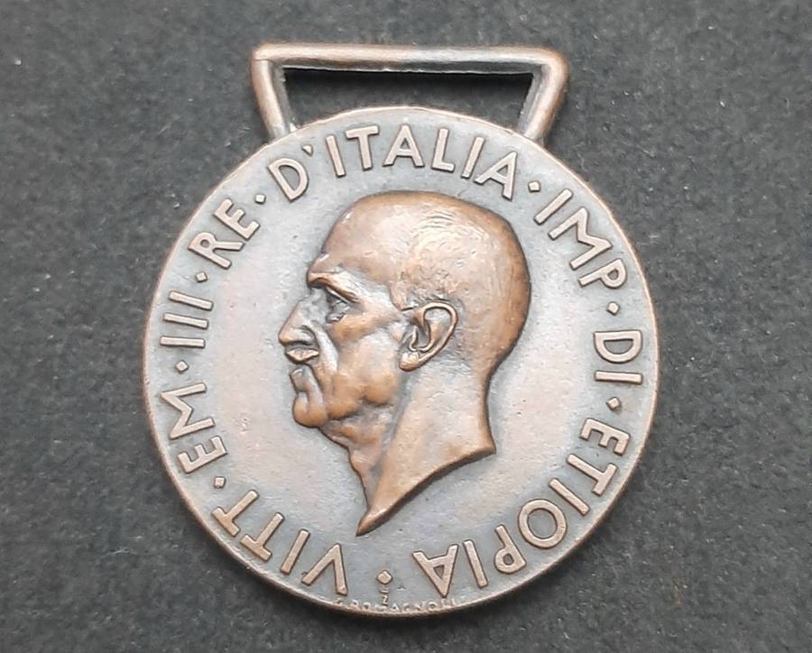 **WW2 : 1936 Italian 'Africa Orientale ' Ethiopian Campaign Medal N/R.**