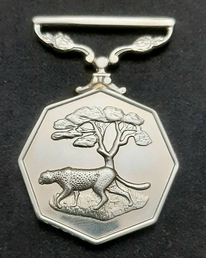 **Border War : 1980s SADF Type I Southern Africa Medal (Rim Numbered).**