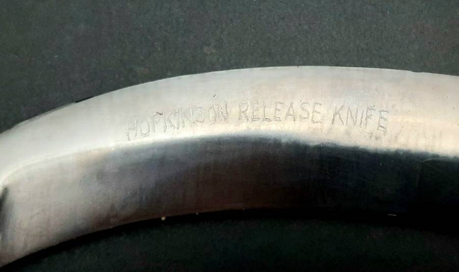 Rare 1960s British Army Parachute 'Hopkinson' Release Knife with Scabbard 25cm