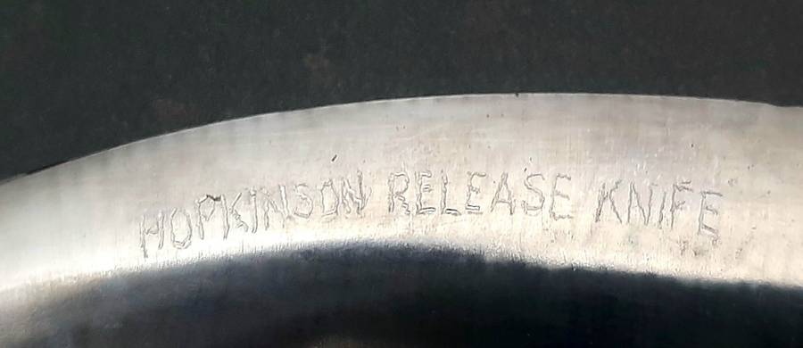 Rare 1960s British Army Parachute 'Hopkinson' Release Knife with Scabbard 25cm