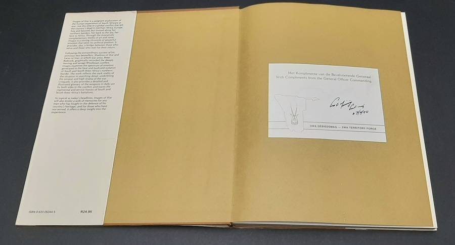 **RARE: Signed ' Images of War'  Hardcover Book ( SWATF O/C  General Georg Meiring).**