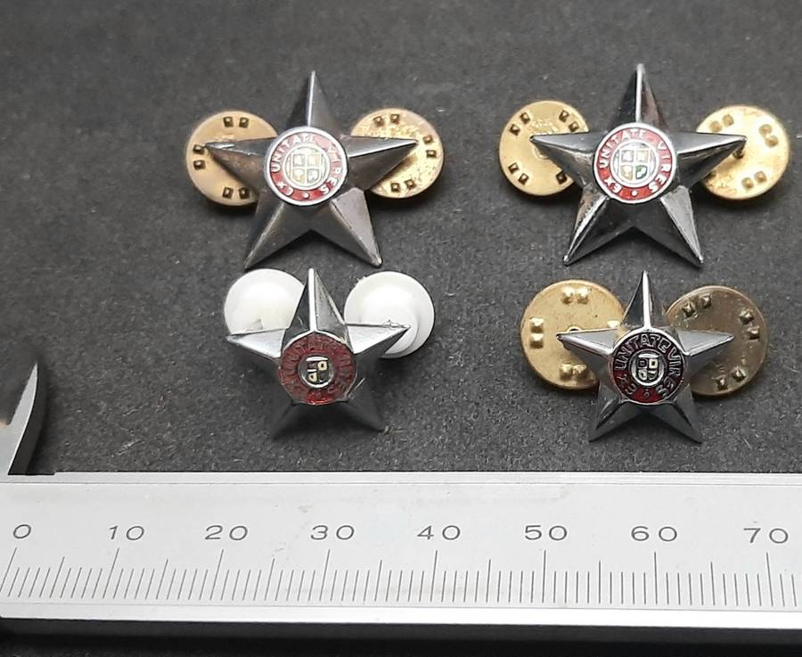 **Border War : 1980s SADF 2nd Lieutenant Step-Out & Mess Rank Insignia (4 Pcs).**
