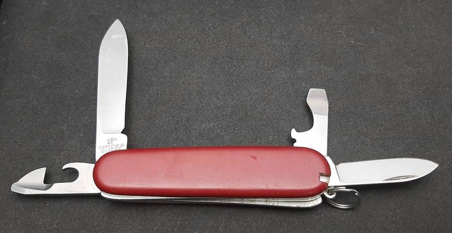 1990s Victorinox Officer Suisse Swiss Army Knife 4-Function