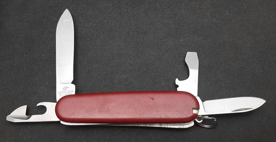 1990s Victorinox Officer Suisse Swiss Army Knife 4-Function