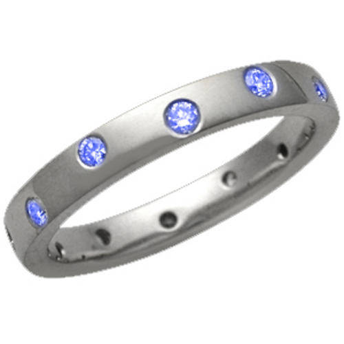 Guaranteed 100% REAL NATURAL, SOLID 14KT WHITE GOLD 0.25CT NATURAL TANZANITE RING