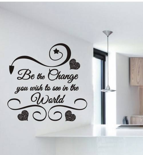VINYL DECAL BE THE CHANGE