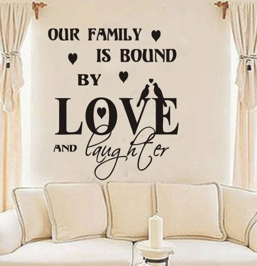WALL DECAL - LOVE AND LAUGHTER