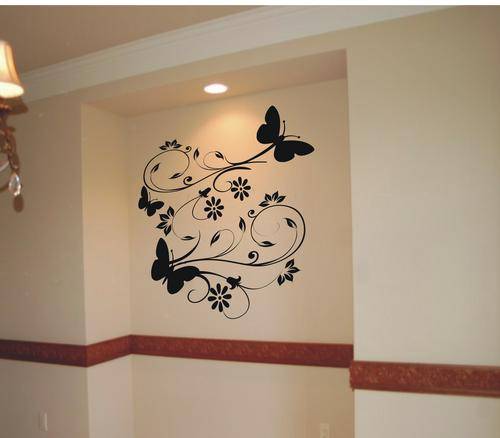 VINYL DECAL BUTTERFLY CURLS