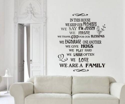 VINAL DECAL - IN THIS HOUSE