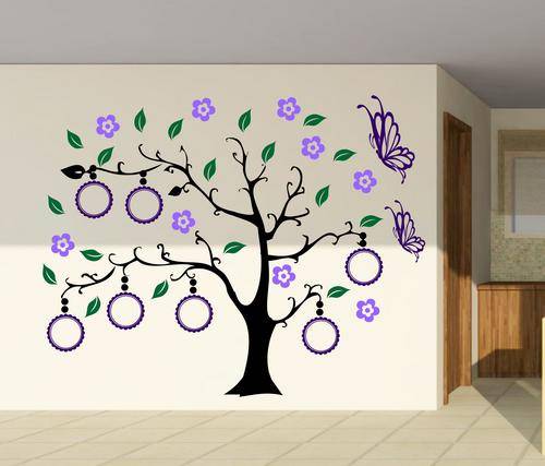 WALL ART VINYL DECAL - NEW DESIGN PORTRAIT TREE -- CHOOSE YOUR COLOURS