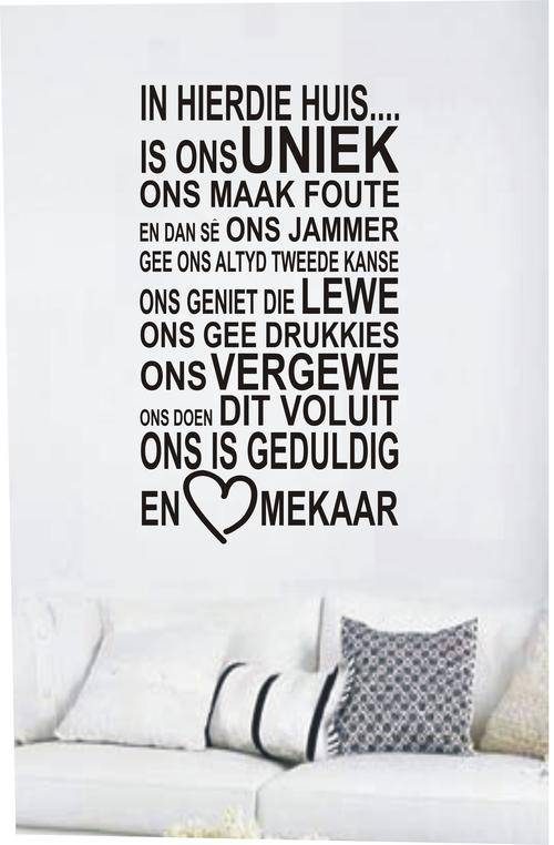 VINYL DECAL-IN DIE HUIS
