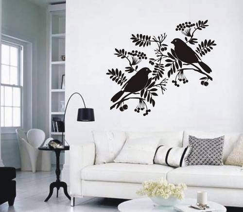 WALL DECAL - BIRDS ON A CHERRY TREE BRANCH